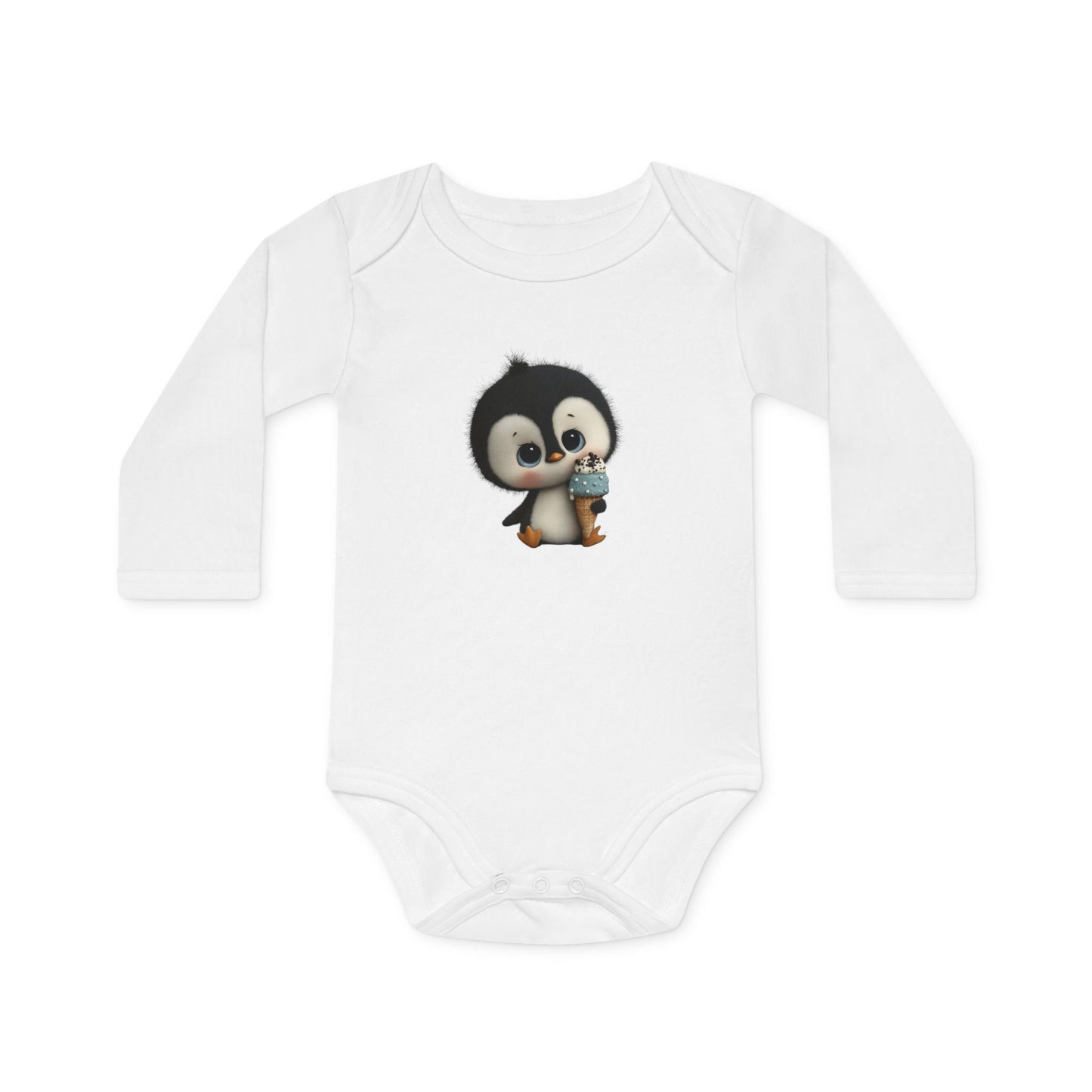 Whimsical Penguin Baby Grow (long sleeve)