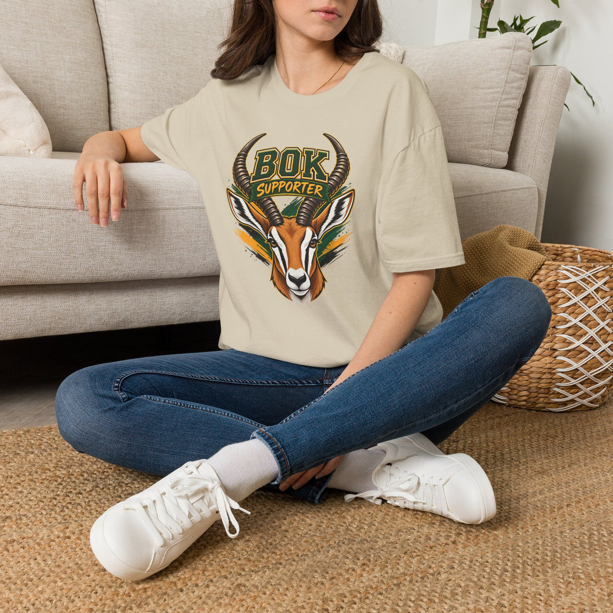 Bok Supporter Unisex T-shirt (Stone)