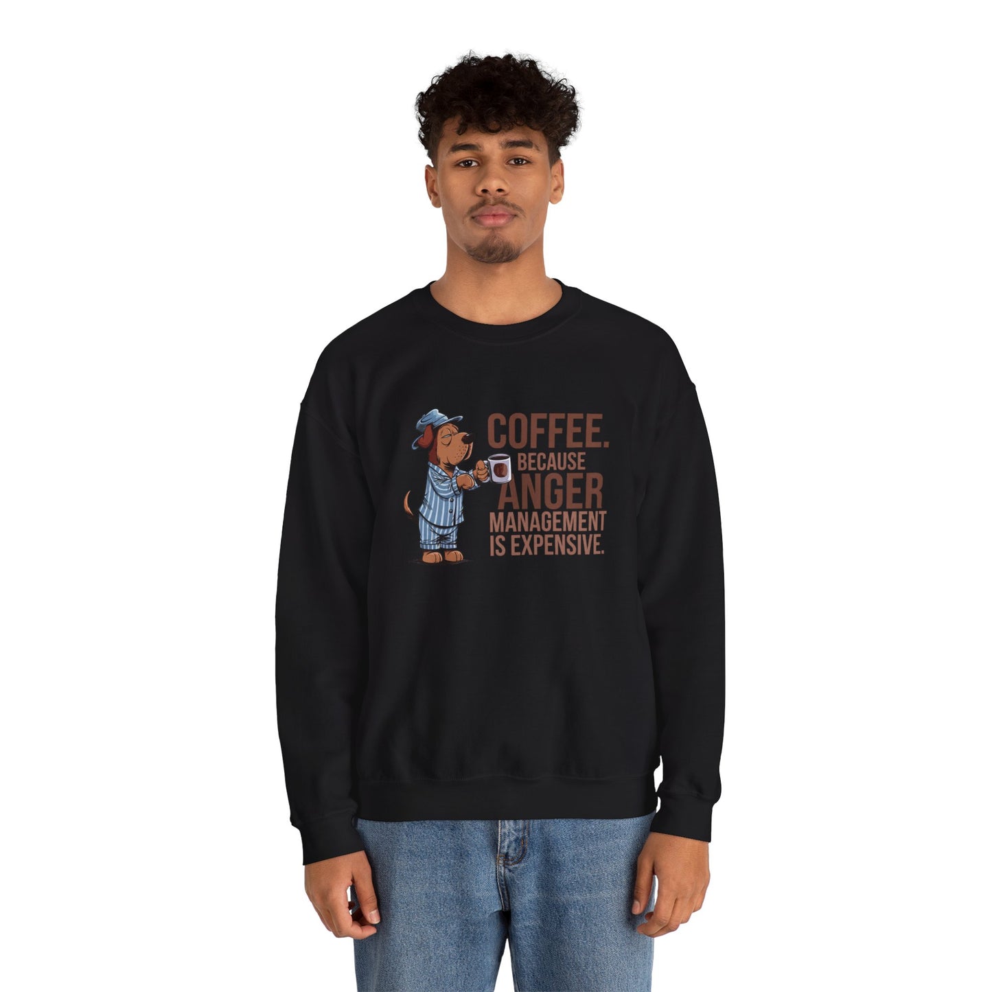 Coffee for Anger Management Sweater (Black)