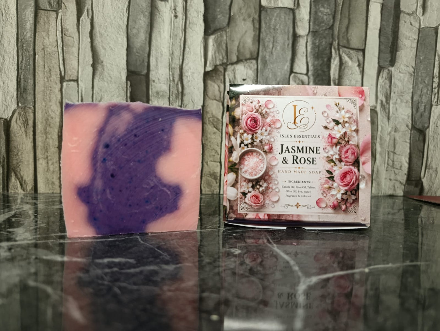 Jasmine & Rose Scented Soap Bar (100g)