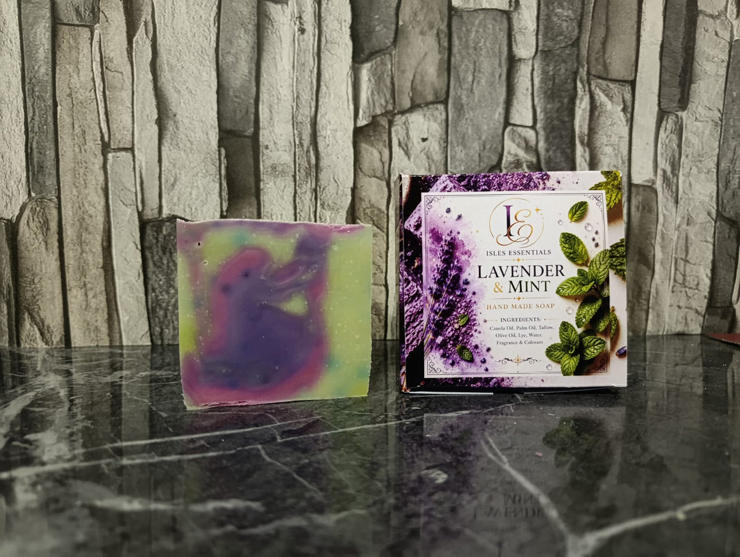 Lavender & Mint Scented Soap Bar (100g)