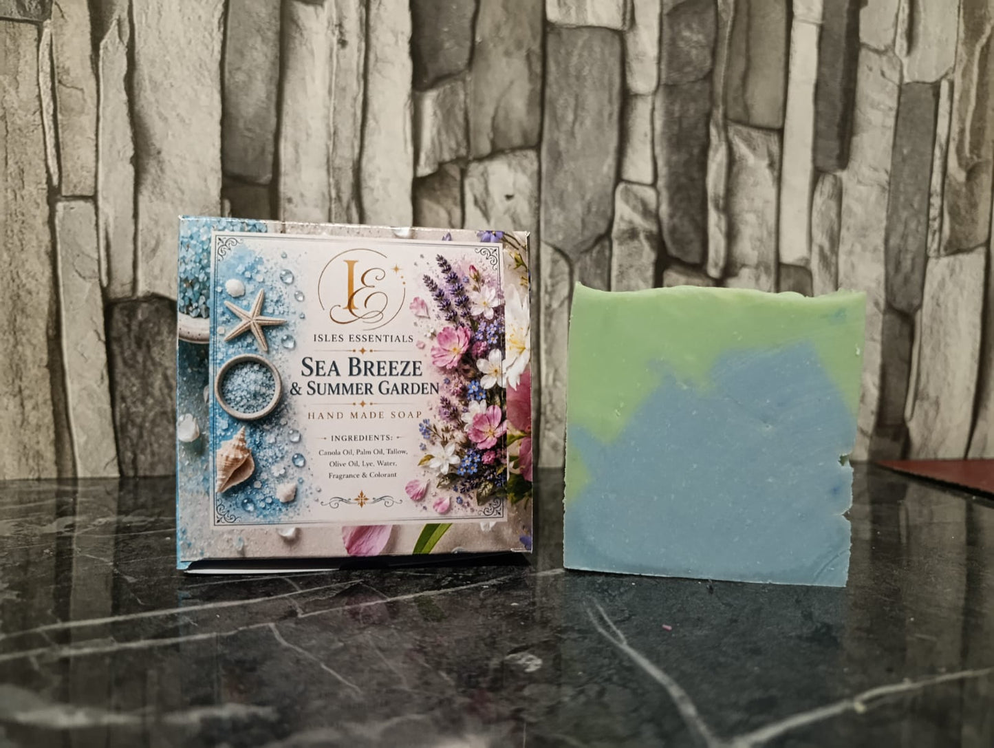 Sea Breeze & Summer Garden Scented Soap Bar (100g)