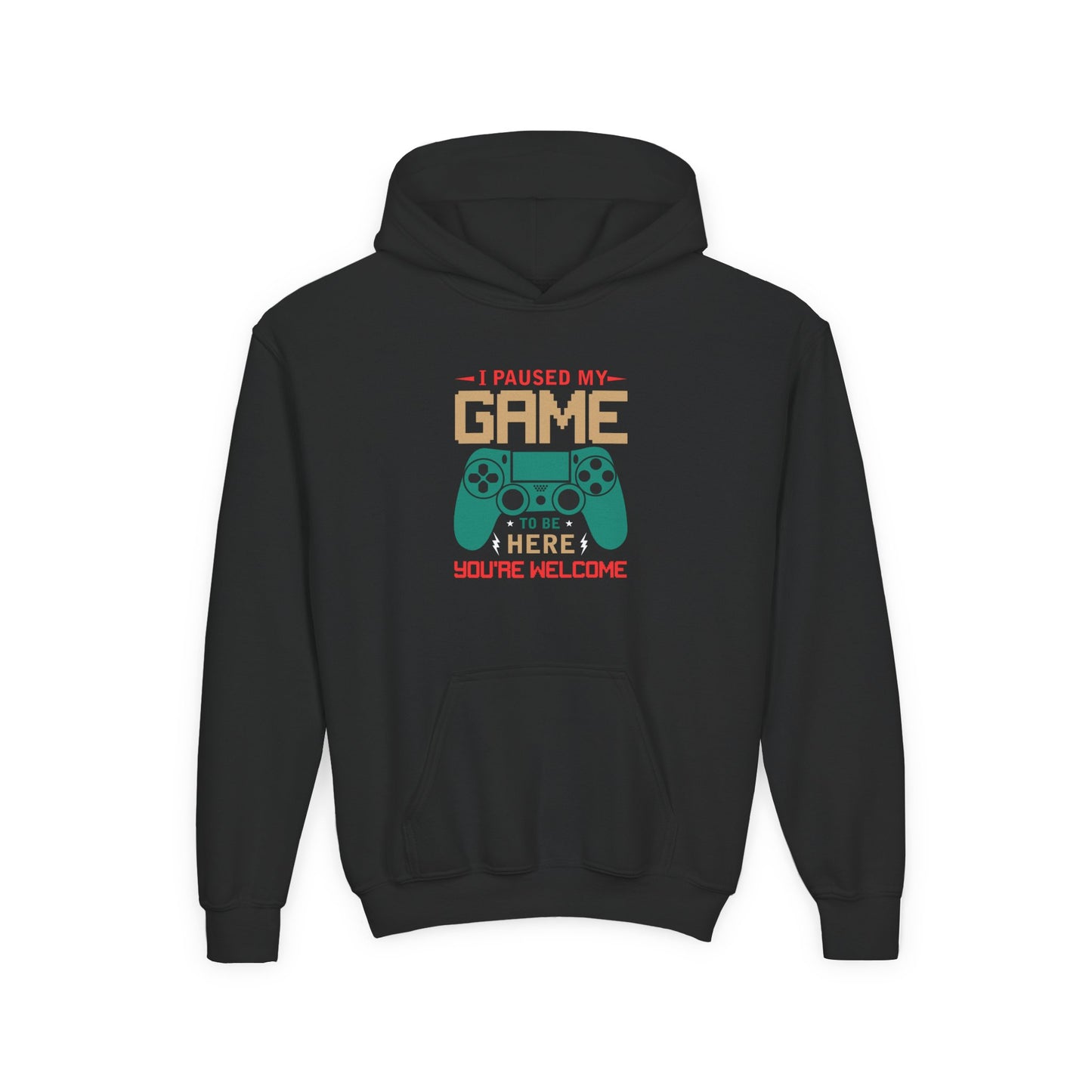 Paused my Game Unisex Kids Hoodie