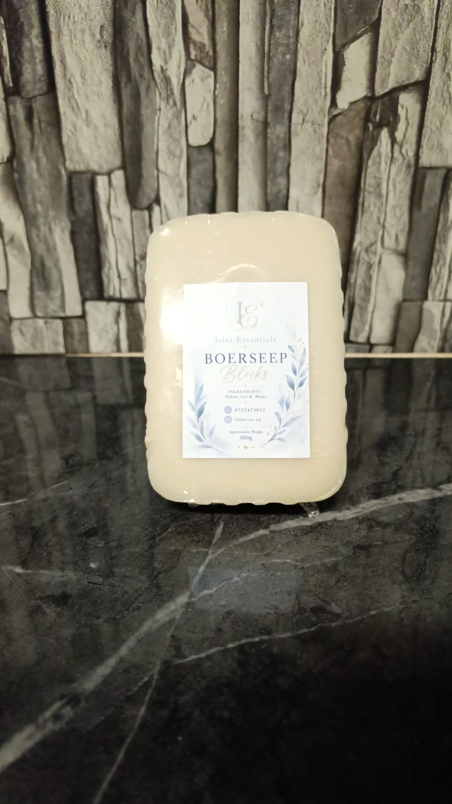 Boer seep Block (300g) – Traditional Farm Soap