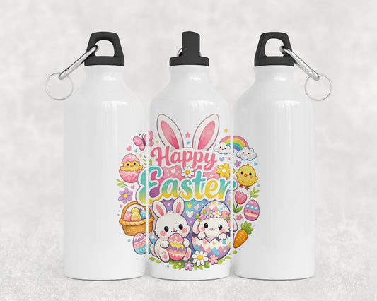 Girly Easter Themed 600ml Aluminum Water Bottle