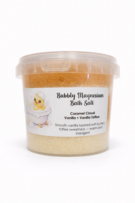 Caramel Cloud Bubbly Magnesium Bath Salt 500g