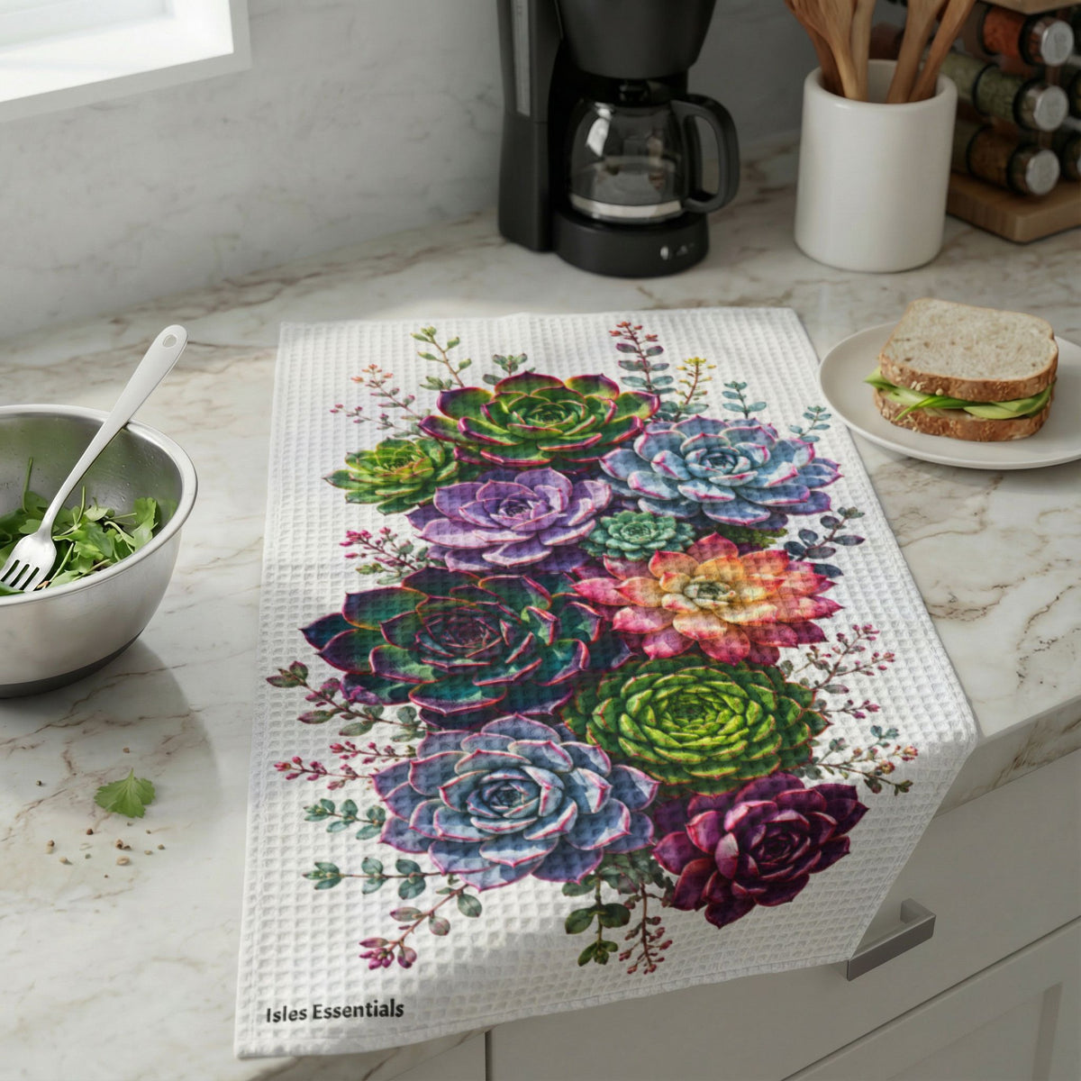 Succulent Waffle Dish Cloth