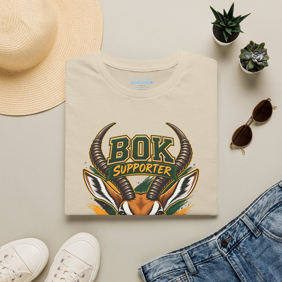 Bok Supporter Unisex T-shirt (Stone)