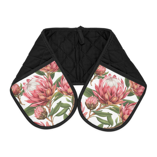 Bright Protea Oven Mitts