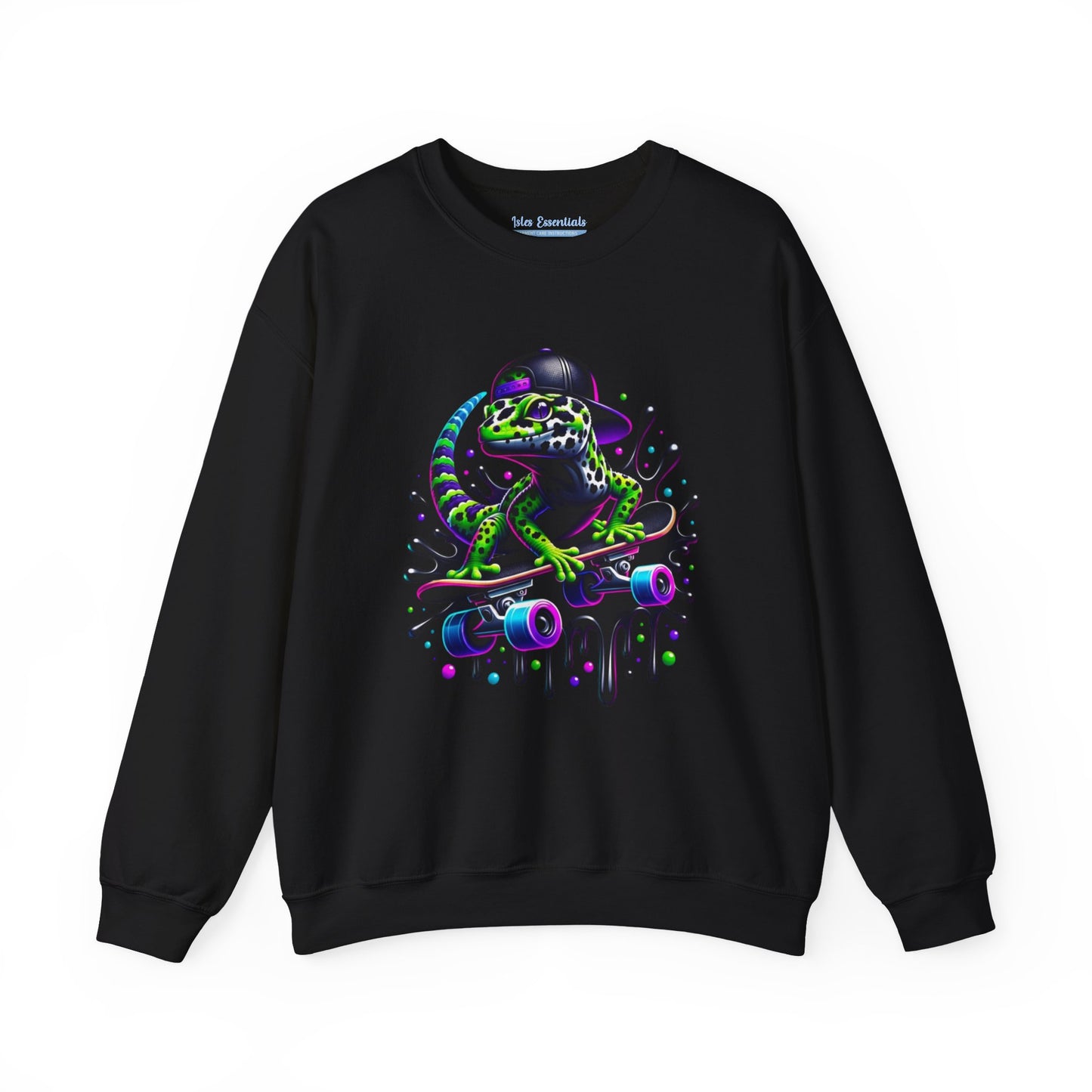 Neon Gecko Sweater (Black)