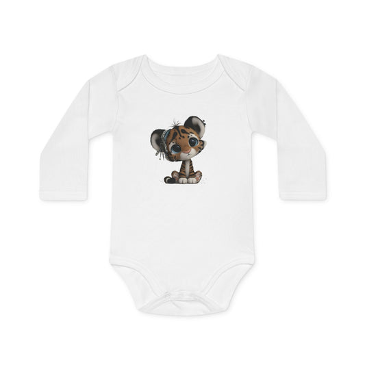 Whimsical Tiger baby Grow (Long sleeve)