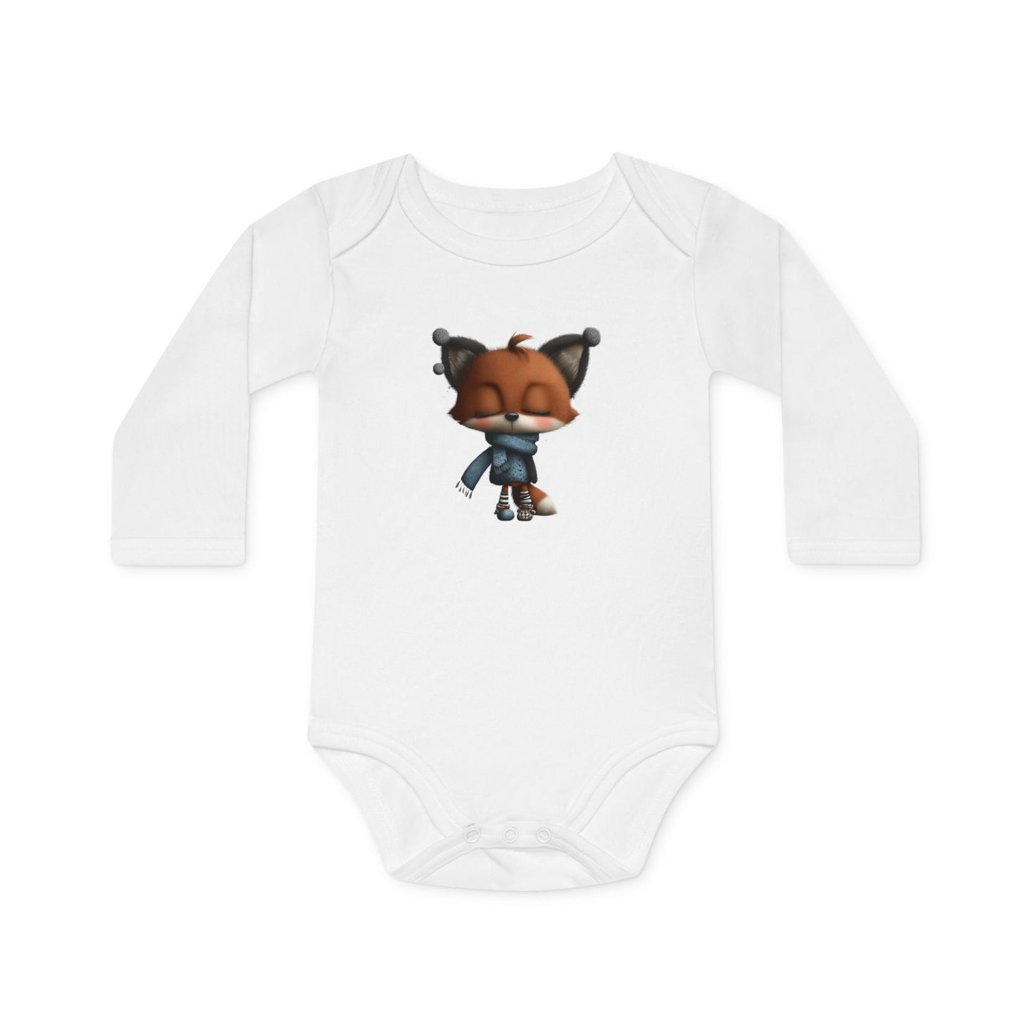 Whimsical Fox Baby Grow (long Sleeve)