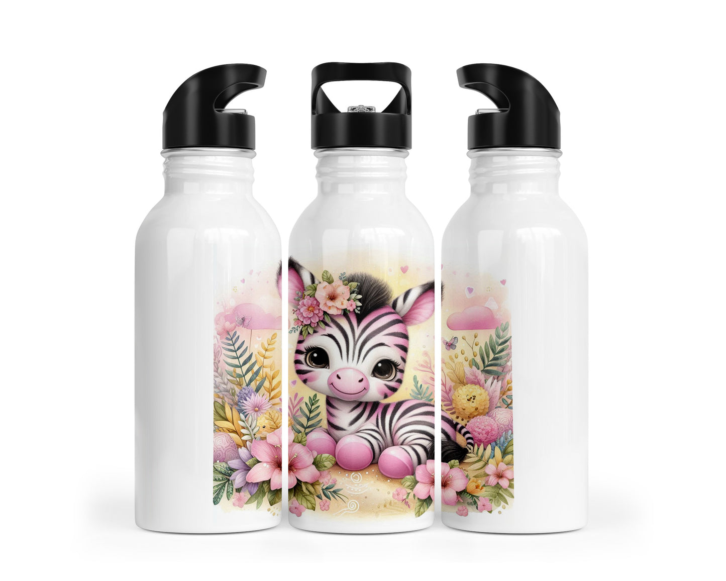 Girly Safari Design 2 - 650ml S/S Water Bottle