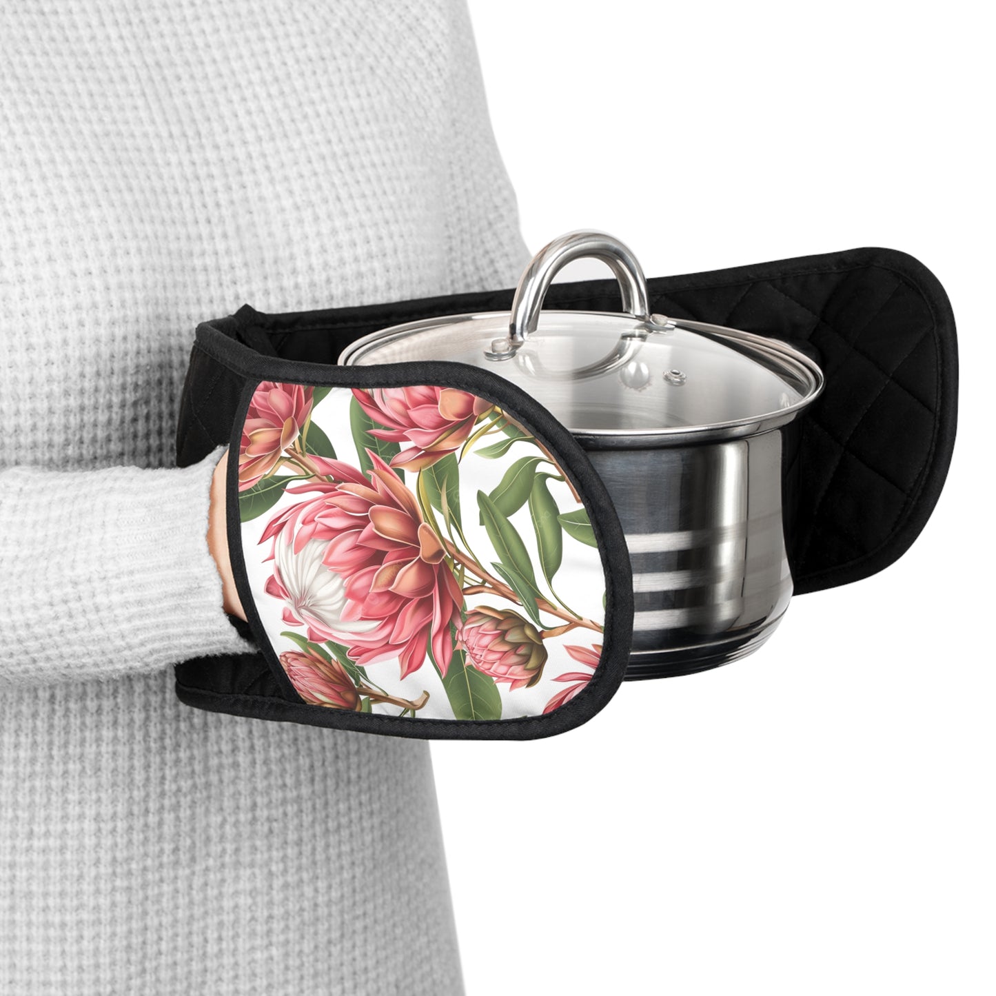 Bright Protea Oven Mitts