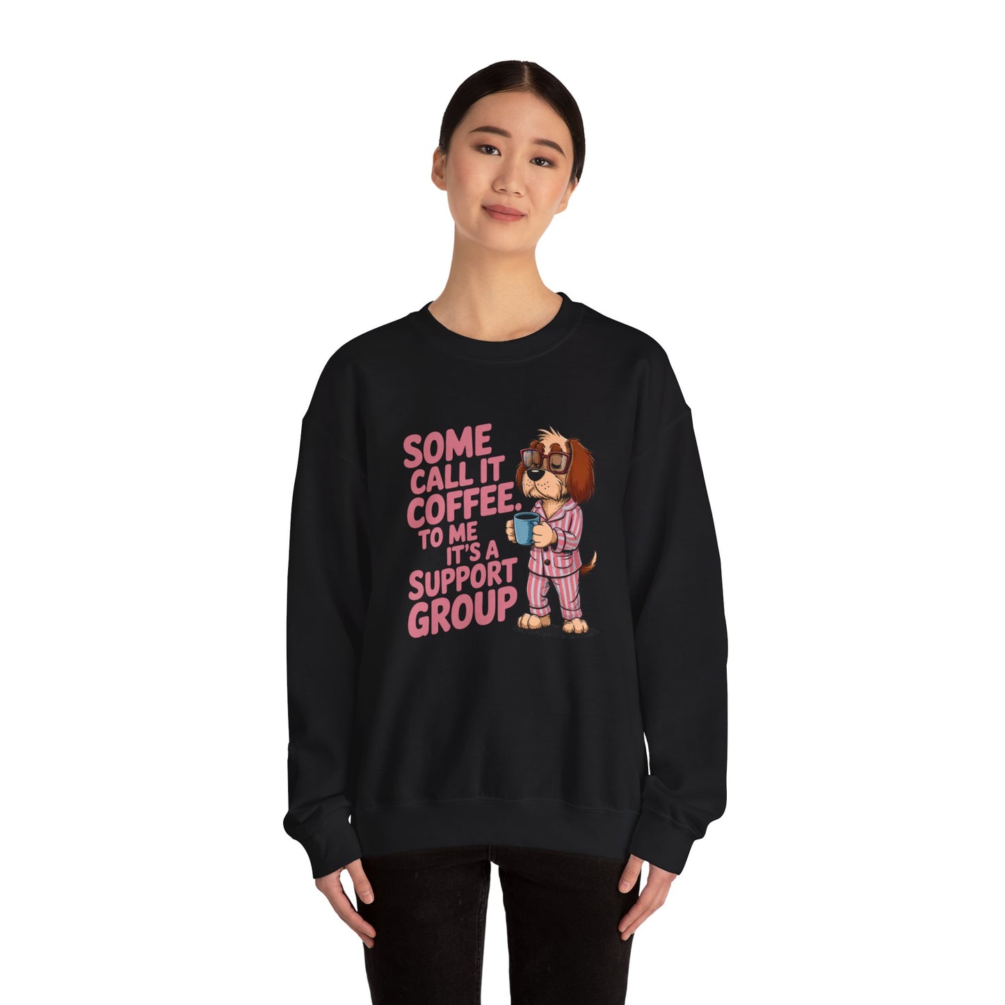Coffee Support Group Sweater (Black)