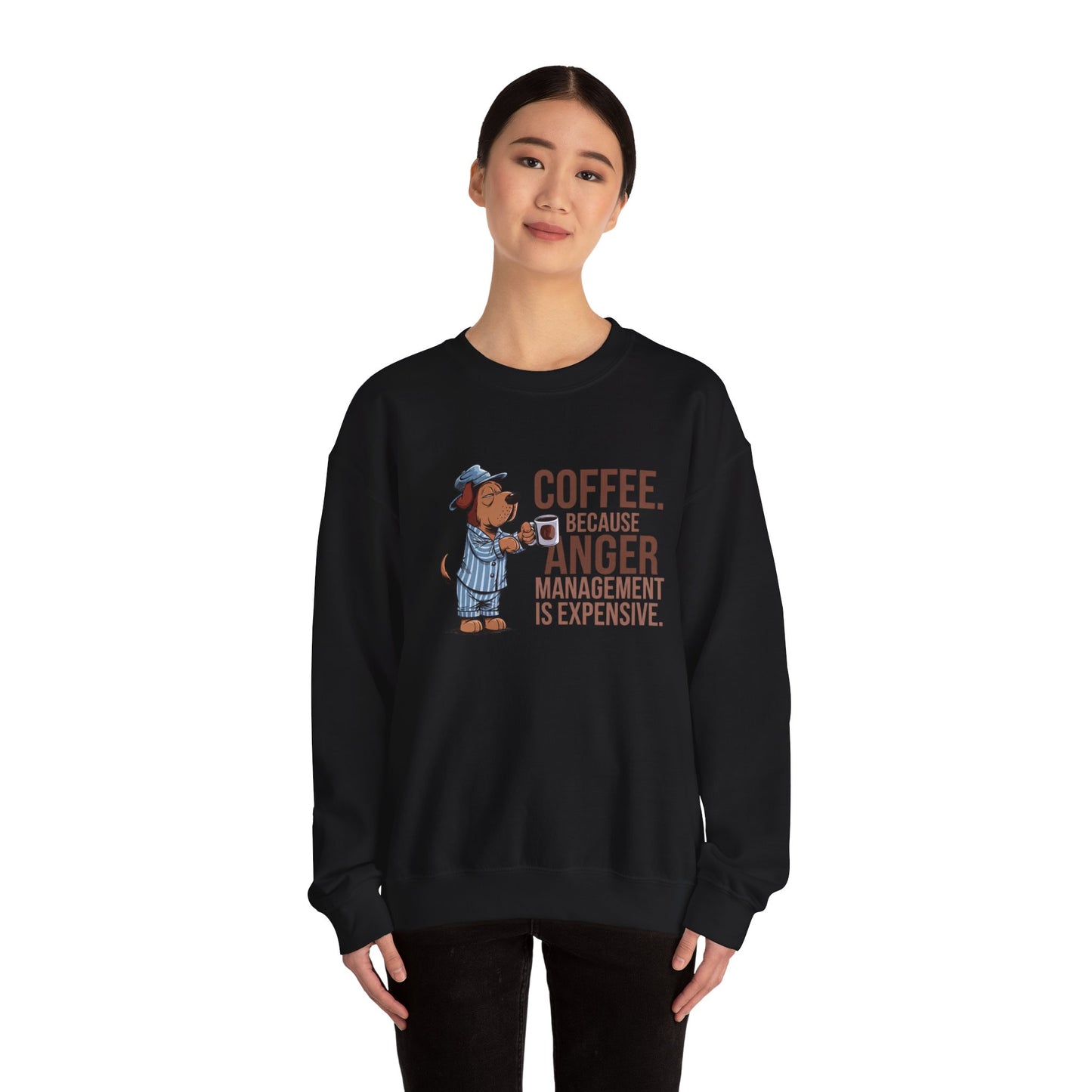 Coffee for Anger Management Sweater (Black)