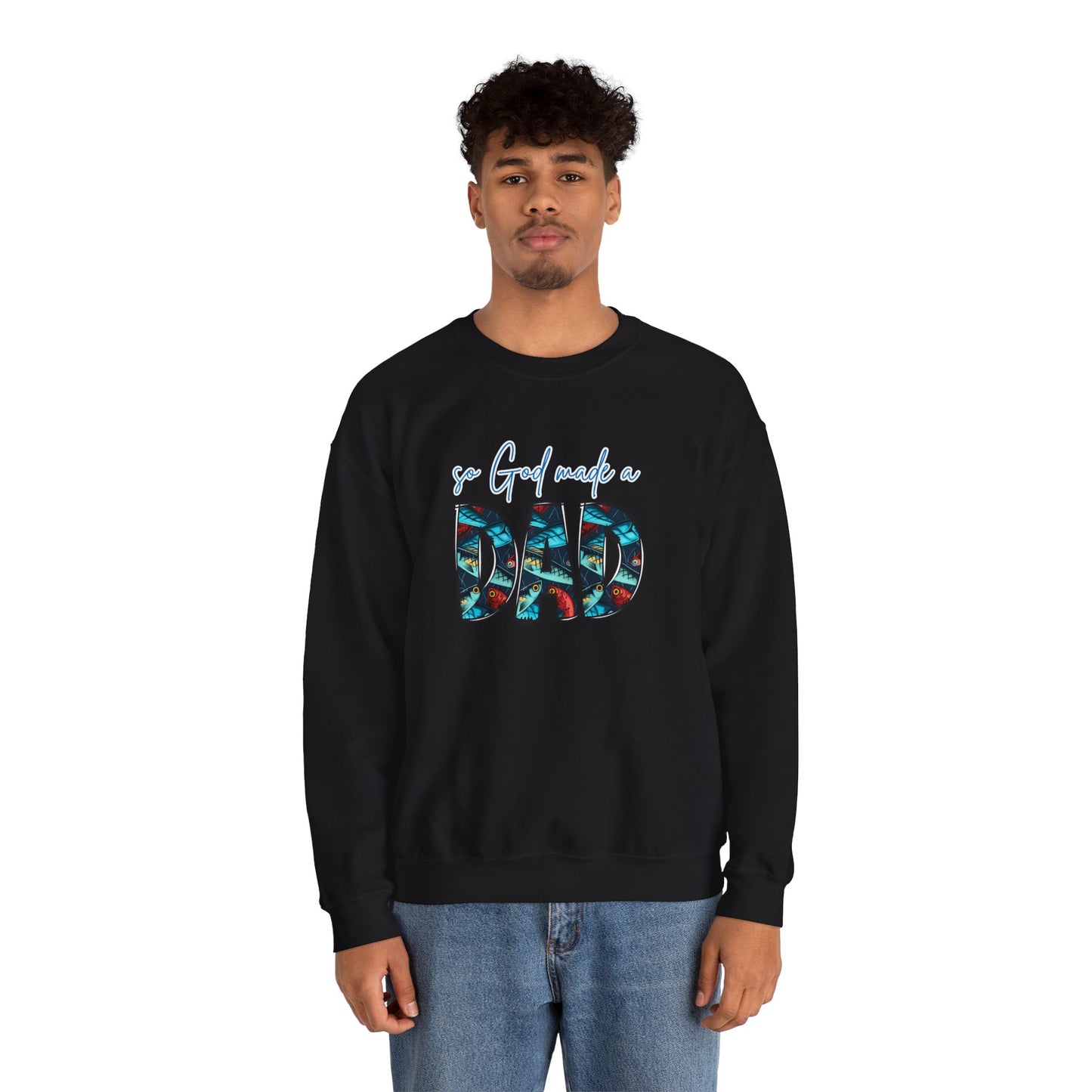 So God Made Dad Sweater (Black)