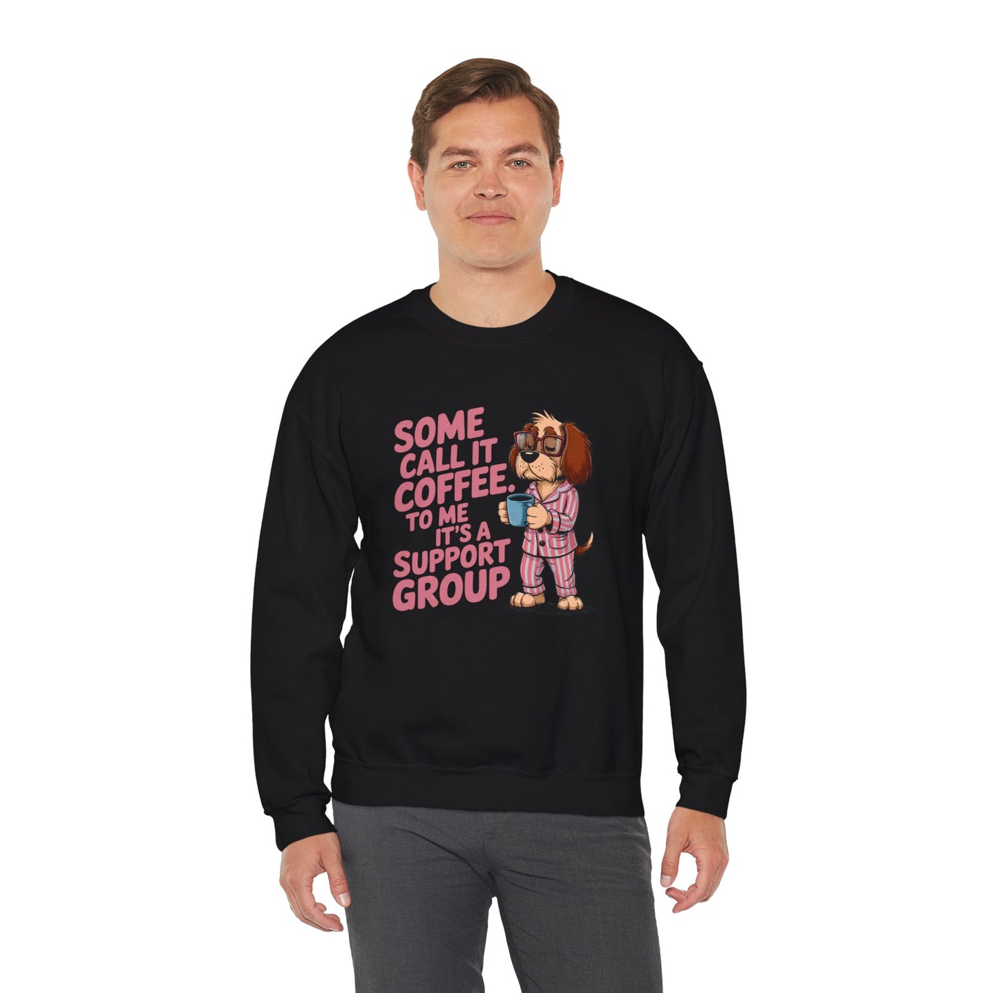 Coffee Support Group Sweater (Black)