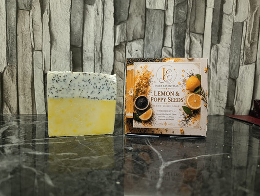 Lemon & Poppy Scented Soap Bar (100g)