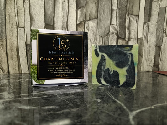 Charcoal & Mint Scented Soap Bar (100g)
