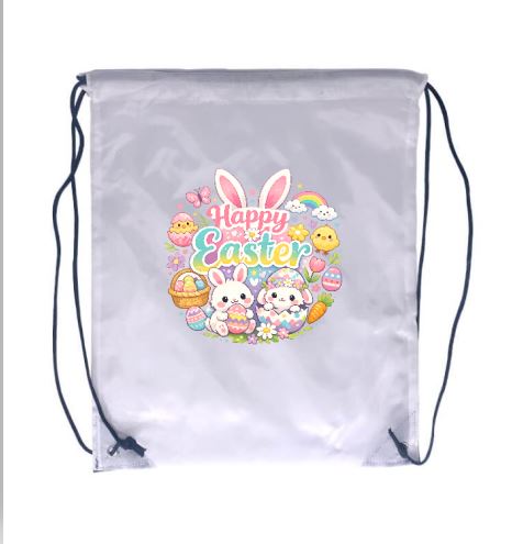 Girly Easter Themed Draw String Bag